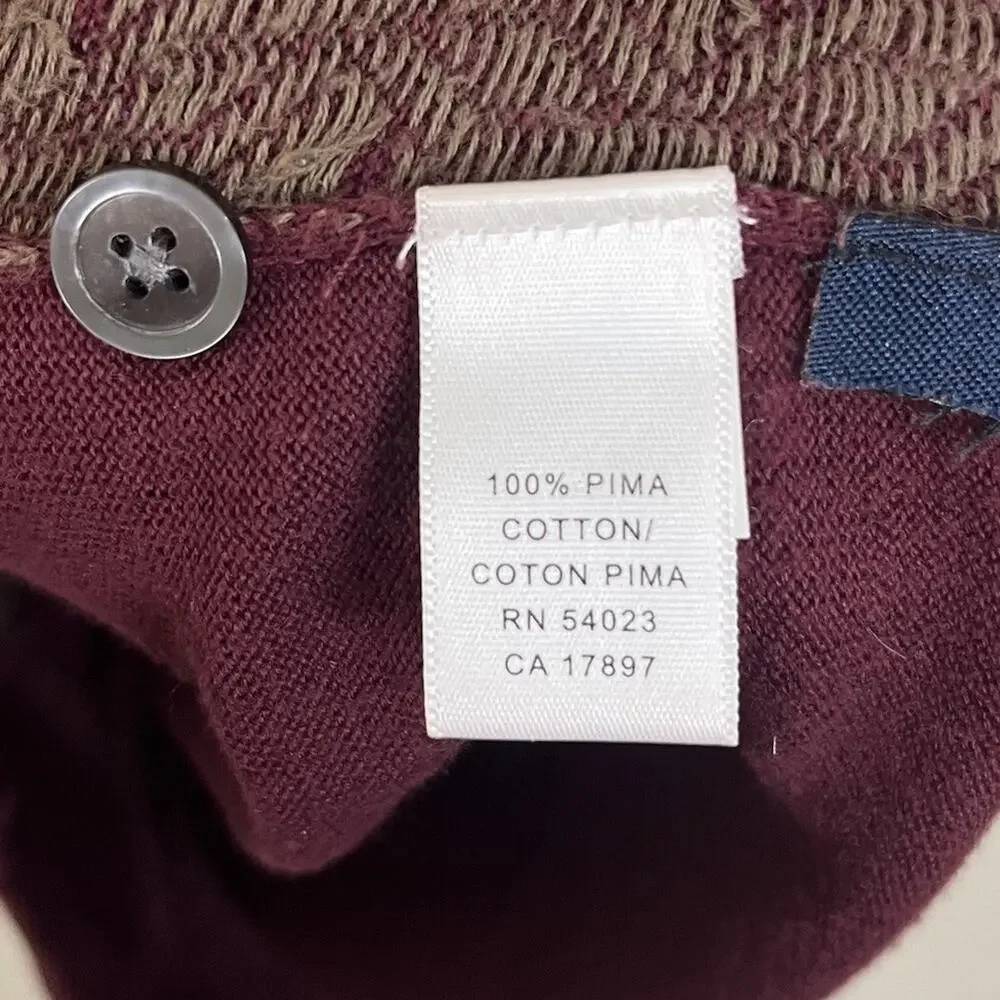 Vintage Banana Republic Pima Cotton Knit Polo Shirt Mens Medium